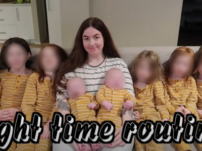 Ima 27 godina i OSMORO dece: Pripreme za odlazak u krevet počinju malo pre 17 časova, njihov VIDEO je zapalio internet!