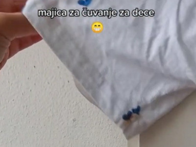 Devojka iz Srbije napravila GENIJALNU majicu za čuvanje DECE: "Vi ležite, DECA se igraju i ujedno vas MASIRAJU i češkaju"
