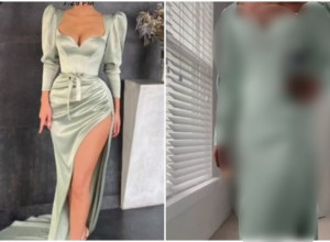 Kupila je SAVRŠENU satensku haljinu preko Interneta i hvalila se NISKOM cenom: Kada je otvorila paket shvatila je zbog čega je bila tako "POVOLJNA"