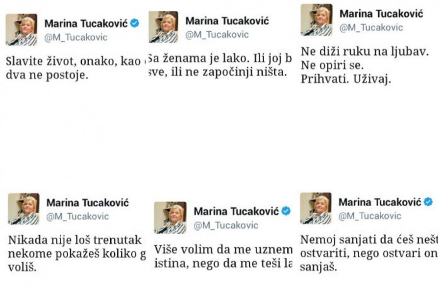 "Nađi nekoga s kim možeš da se izgubiš u vrtlogu ljubavi" Ovo su najlepši citati Marine Tucaković!