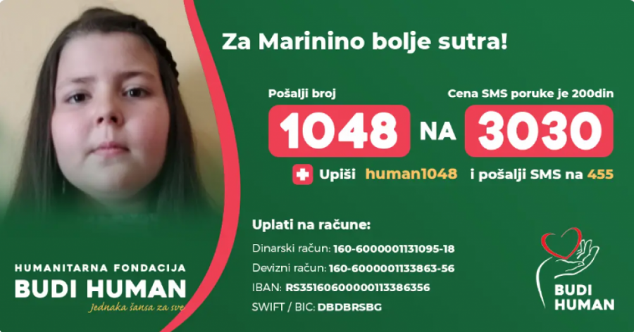 Za njenu DIJAGNOZU niko nije odgovoran: Marina Veselinović (9) je rođena kao zdrava beba, a onda je usledio ŠOK za njene roditelje