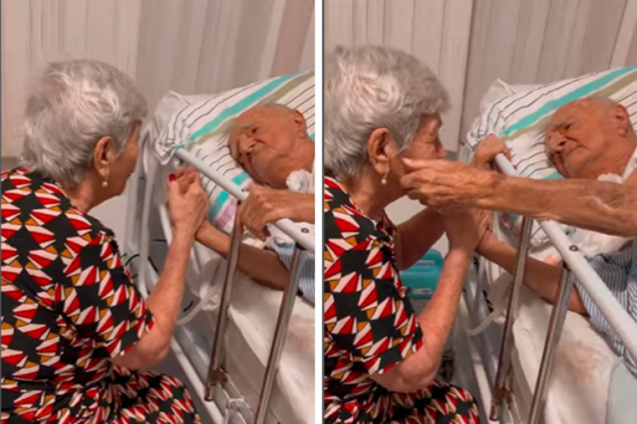 I nakon 70 godina BRAKA oni su ZALJUBLJENI: Pogledajte kako baka svog voljenog vraća u ŽIVOT, a reči koje mu izgovara KIDAJU DUŠU (VIDEO)