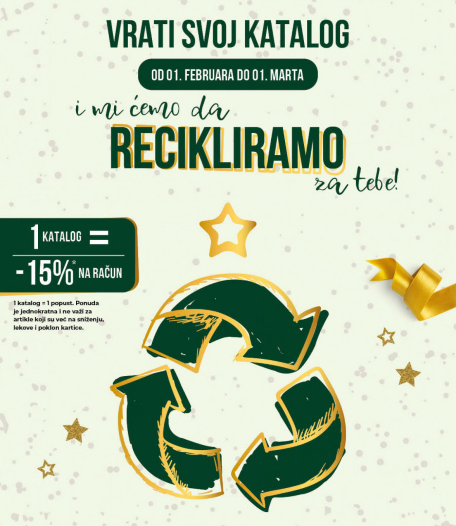 Do 1. marta samo u Lily drogerijama: Ostvarite POPUST recikliranjem novogodišnjeg kataloga